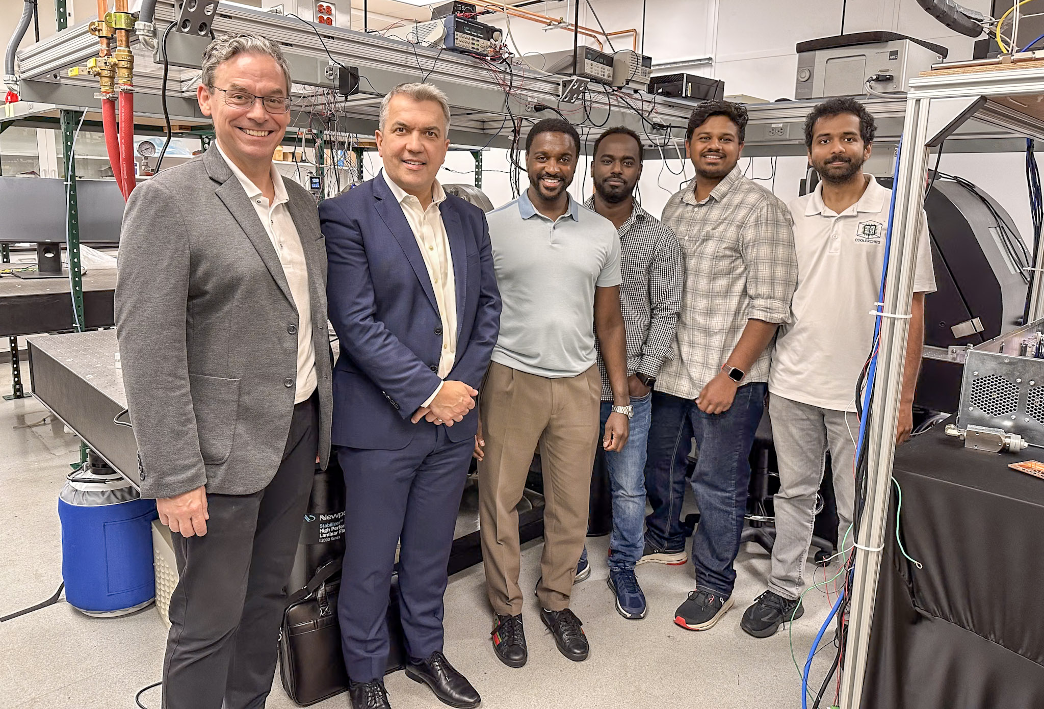 group photo during Dr. Pilon's visit.